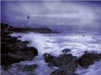 Stormy Weather, Pigeon Point Light Station, California